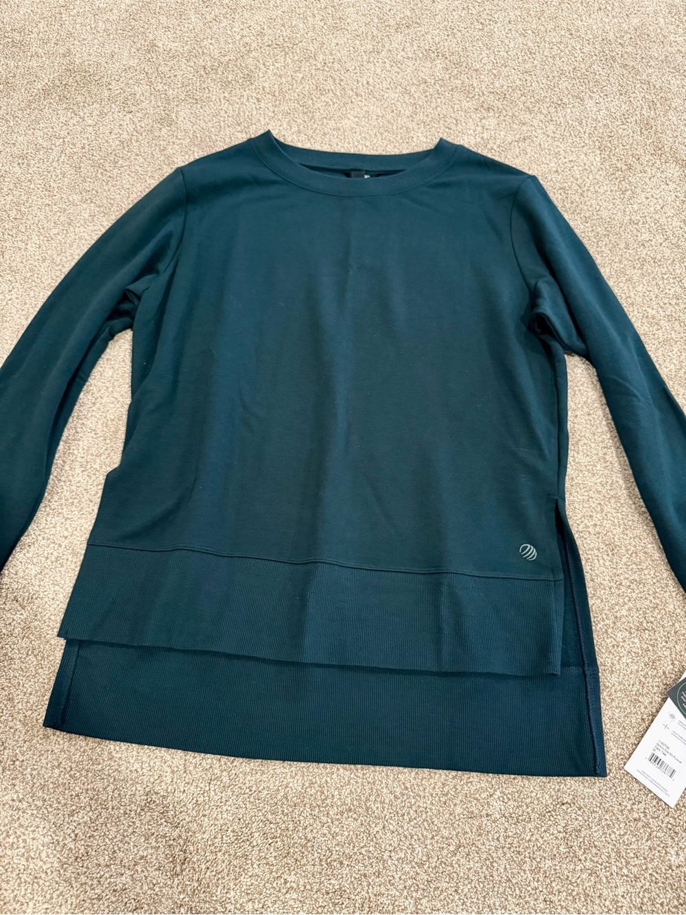 MPG Sport Serene Luxe Side Slit Pullover - Women’s Long Sleeve Top - New